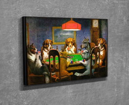 Wallity Cuadro Lienzo Decorativo Un amigo en apuros 30 x 40 cm